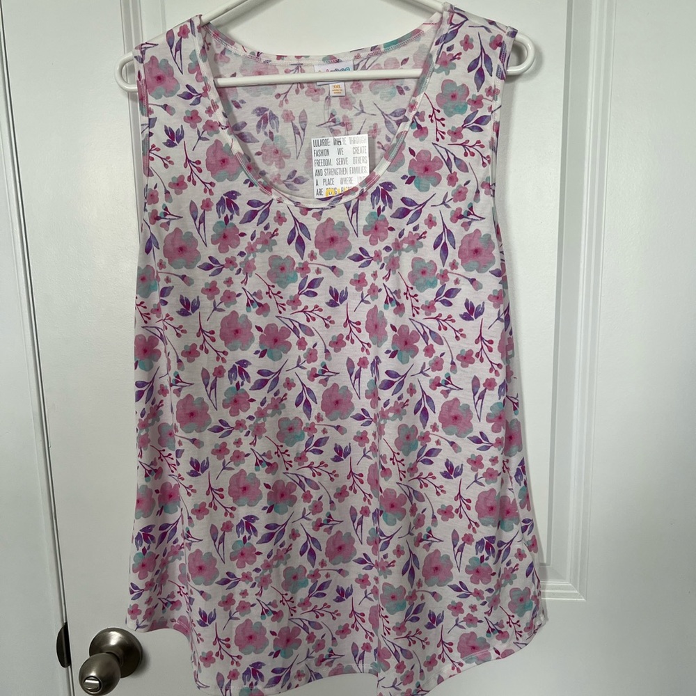 LuLaRoe Floral Tank Top